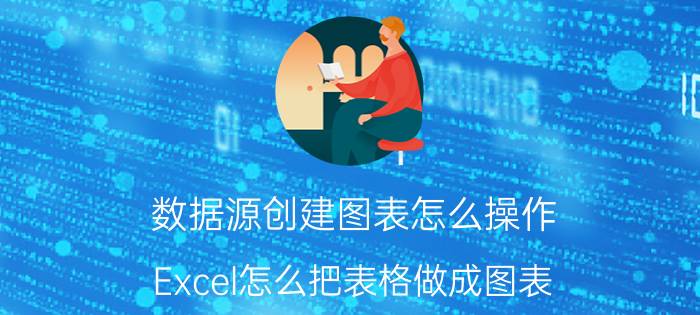 数据源创建图表怎么操作 Excel怎么把表格做成图表？